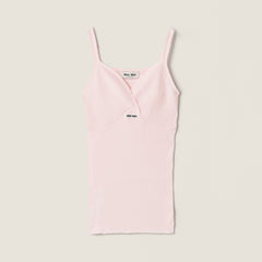 MiuMiu Astro Cotton Knit Top #381973