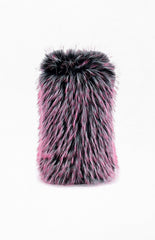 Women's Lenix Pink Faux Fur Booties