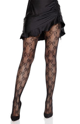 Bow Net Tights