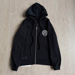 Chrome Hearts 925 Sterling Silver Hardware Classic City Limited Zipper Sweatshirt #333192