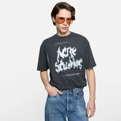 Acne Studios Gothic Logo T-shirt Faded #387534