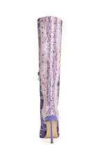 Women's Madeye Purple Snake Stiletto Boots