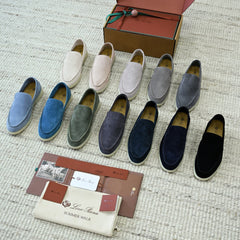 Loro Piana Summer Walker Suede Loafers #390332