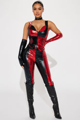 Vicious Ex Girlfriend 4 Piece Costume Set - Black/Red