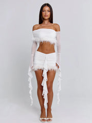 Gilda Mini Skirt White