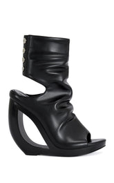 Women's Circos Black Wedge Sandal Booties