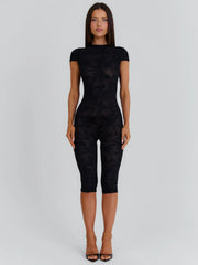 Jamiya Capri Jumpsuit Black
