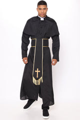 Priest 2 Piece Costume Set - Black