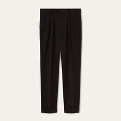 Loro Piana Men's Stafford Mid-Rise Straight-Leg Wool Solid-Color All-Season Casual Pants Ngvp #2563