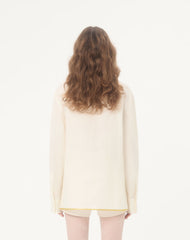 Valentino Embroidered Linen Shirt for Woman in Ivory #382492