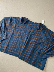 Balenciaga Men's Checkered Cotton Long-Sleeve Spring/Fall Solid-Color Collared Loose-Fit Zipper Shirt Ngvp #2723