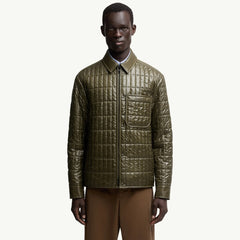 Moncler Men's Winter Fashion Casual Lapel Zipper Minimalist Vertical Quilted Lightweight Cotton Outerwear Jacket #79317