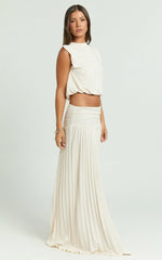 Lioness - Field of Dreams Maxi Skirt in Ivory