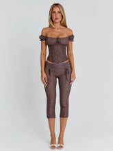 Corala Capri Pants Chocolate Polka Dot