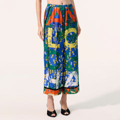 CHANEL Pants Silk Multicolor #386326