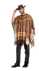 Unisex Cowboy Poncho Costume - Image 2