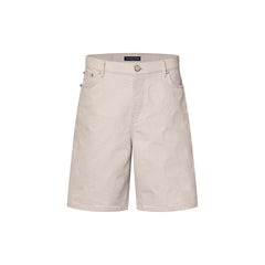 LOUIS VUITTON Damier 3D Light Denim Short-Sleeved Shirt and Shorts #387212
