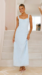 Gianna Maxi Dress - Blue Lace
