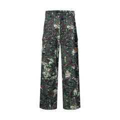 Louis Vuitton Men's Spring/Fall Fashion Casual Reversible Color Woven Combed Cotton Work Pants with Patch Pockets Pants #79489
