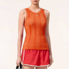 CHANEL Top-Quality Version Tank Cotton orange #387710