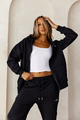 Base Zip Up Sydney Hoodie Black