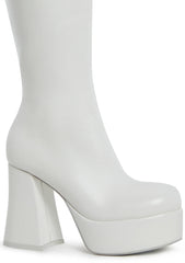 Flirty Flair Go Go Boots - White