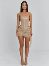 Desiree Mini Dress Tan