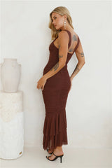Party Pal Maxi Dress Chocolate