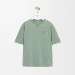 Loewe Loose Fit T-shirt in Cotton Blue #384840