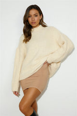 Dreamy Knitted Sweater Beige