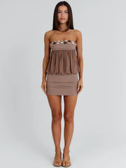 Teegan Mini Dress Taupe