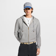 LOUIS VUITTON Embroidered Signature Zipped Hoodie and Shorts #387154