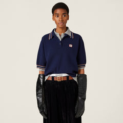 MiuMiu Wool and Cashmere Polo Sweater #386042
