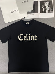 CELINE GOTHIC T-SHIRT IN COTTON JERSEY #326927