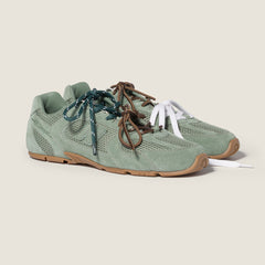 MiuMiu x New Balance 530 Sl Suede And Mesh Sneakers #394679