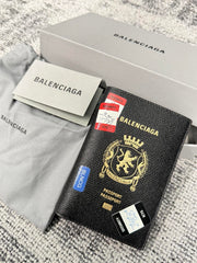 Balenciaga 26 Passport Holder (No Ticket) Genuine Leather Boarding Pass & Passport Case MINI Bag Bags #82777A