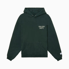 Gallery Dept. Men's And Women's Spring/fall Fashion Casual Retro Hooded Pullover Long Sleeve Logo Sweatshirt With Letter Print Fleece Lining Sweatshirt #79267