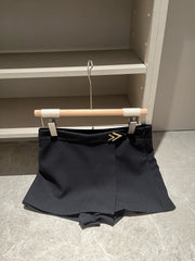 Valentino Wool Crepe With Metallic Embellishments Skirt#386261