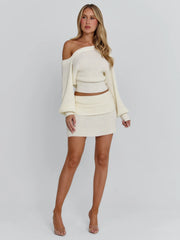 Orena Mini Skirt Ivory