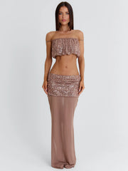 Patience Crop Top Taupe