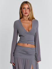 Livvie Top Grey