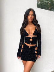 Zeva Mini Skirt Black