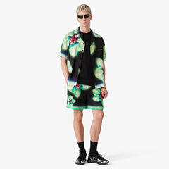 Casablanca Orchid Glitch Short Sleeve Silk Shirt and Shorts #387465