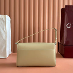 Gucci Primavera Series Clutch/shoulder Bag Horsebit Ristretto A Stylish And Elegant Horsebit-embellished Bag Adjustable Leather Shoulder Strap (18�2 Cm) Bags Bags #196586