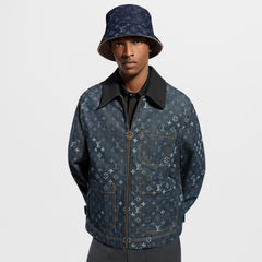 LOUIS VUITTON Monogram Denim Workwear Jacket #387216