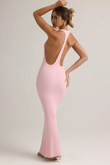 Modal Racerback Maxi Dress In Candyfloss Pink