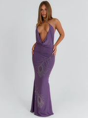 Shaima Maxi Dress Dusty Purple
