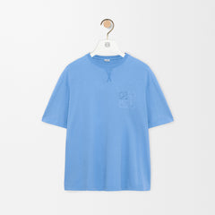Loewe Loose Fit T-shirt in Cotton Blue #384840