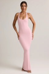 Modal Racerback Maxi Dress In Candyfloss Pink