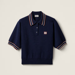 MiuMiu Wool and Cashmere Polo Sweater #386042